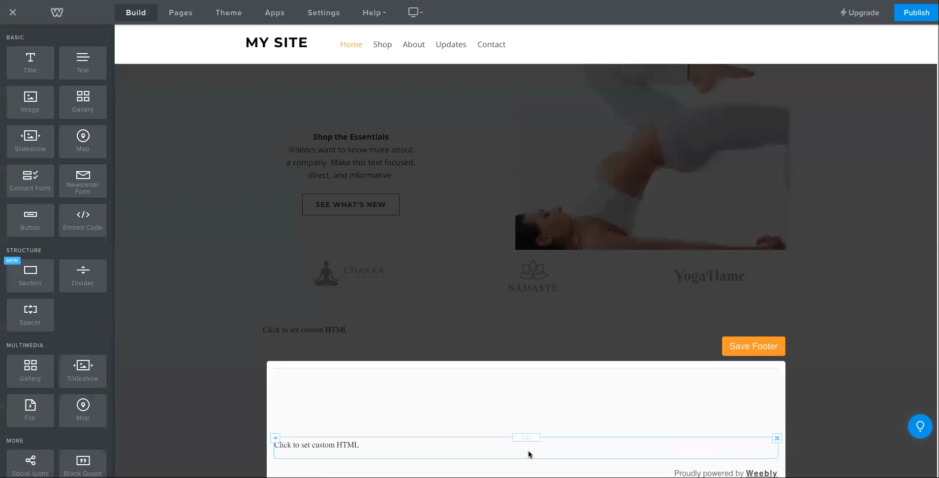 03. Install Clym Links on Weebly website.gif