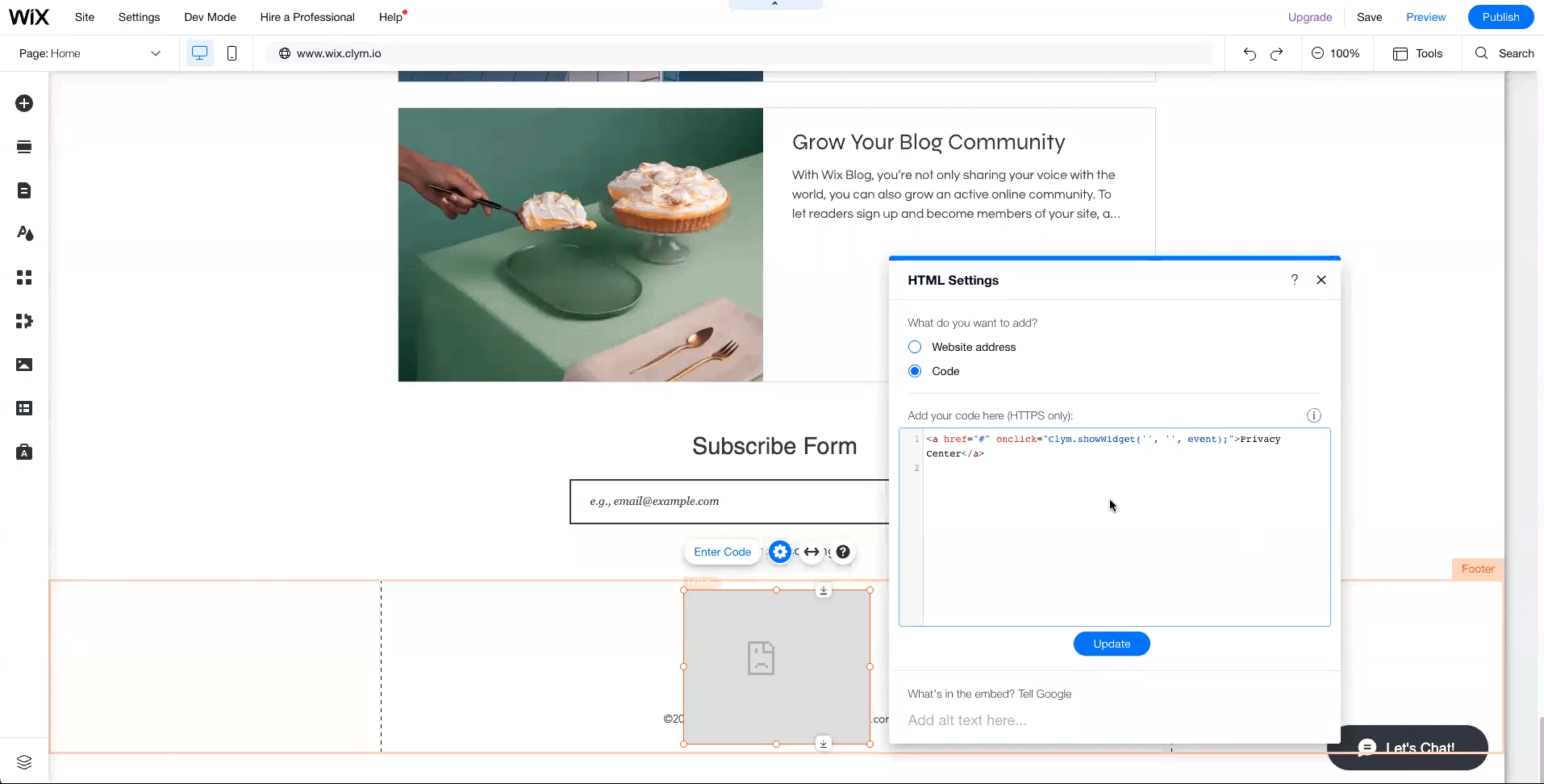 04. Wix Links installation.gif