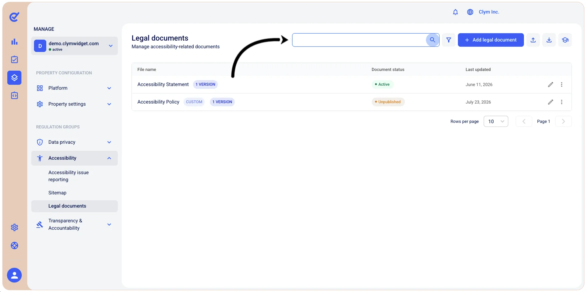 Search bar