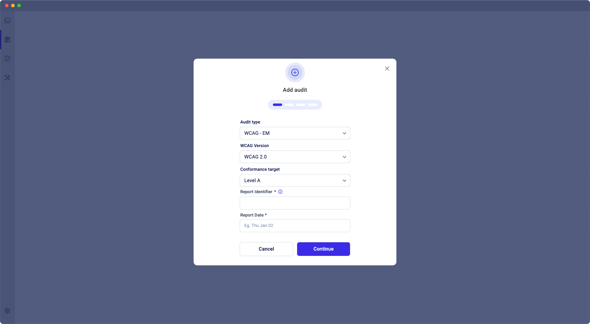 Create and download an audit.