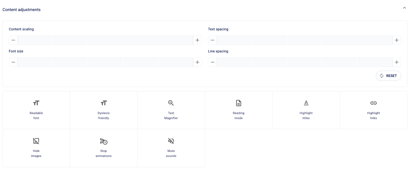 Adjust the content throughout the app based on certain variables by using the sliders or…