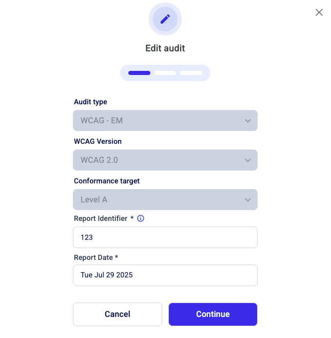 In the Edit audit screen, modify the audit as needed. For more information about the…