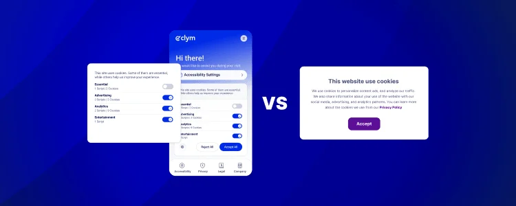 Clym Consent Management Platform vs Cookie banner