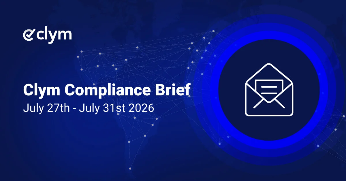 Weekly Compliance Brief: July 27 - 31, 2026 Weekly Compliance Brief: July 27 - 31, 2026