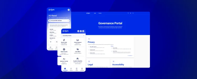 Clym's governance portal and consent management platform