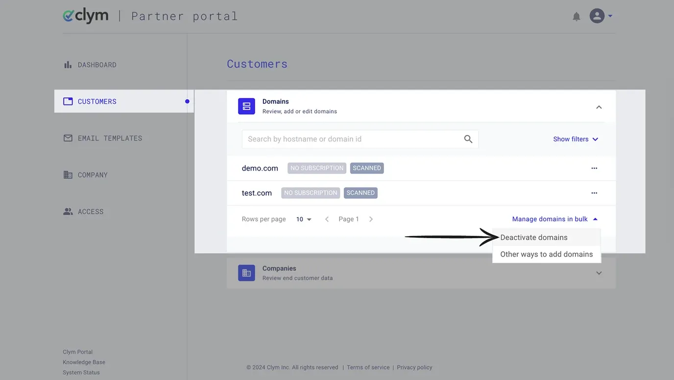 Access Customers