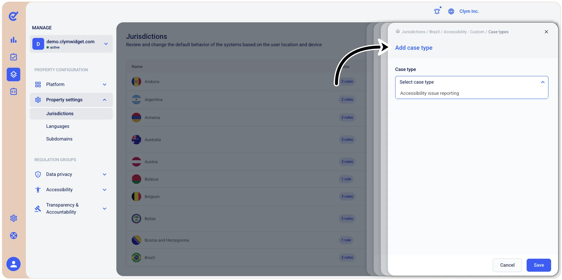Add case type field