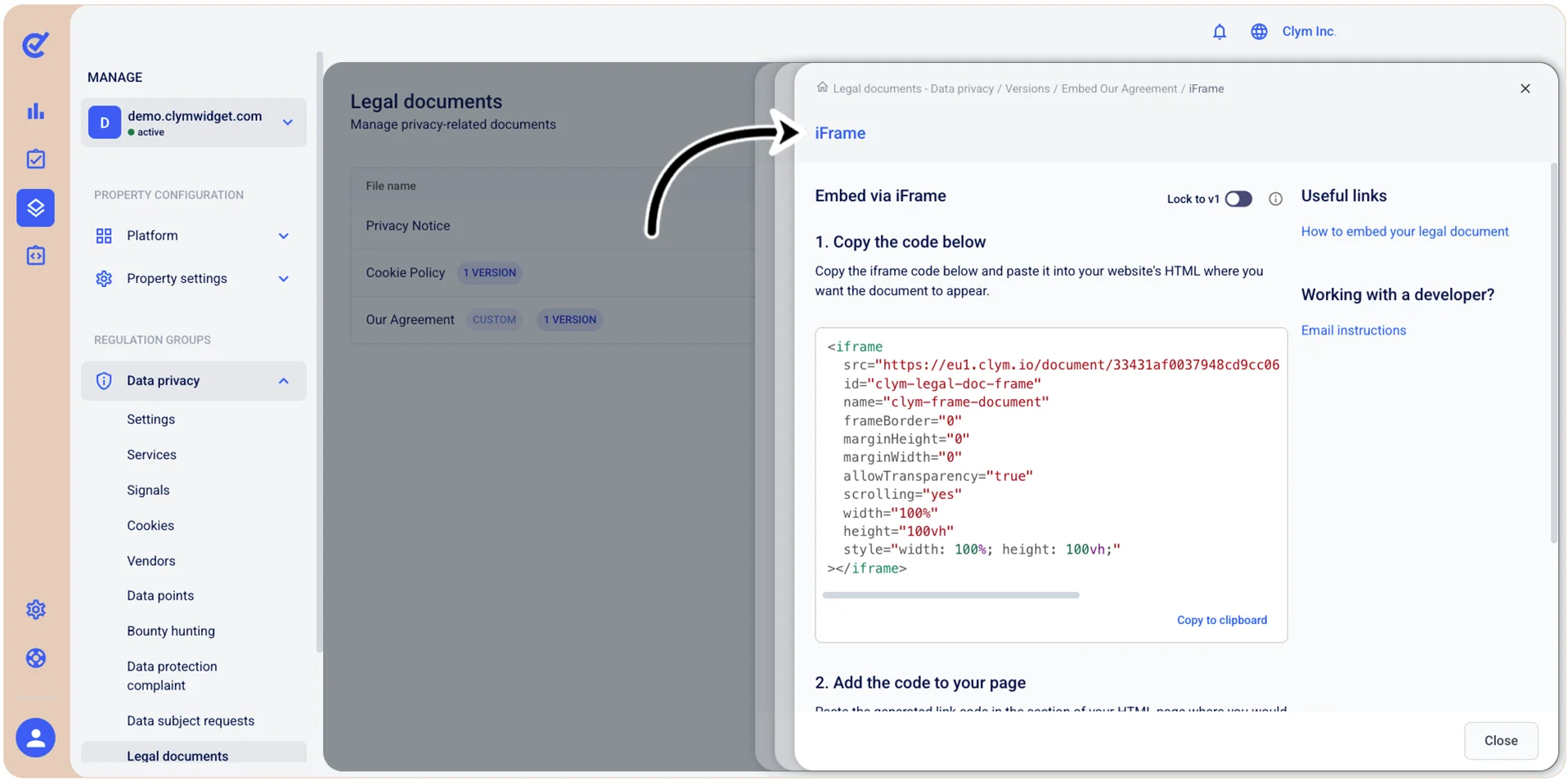 iFrame embed code