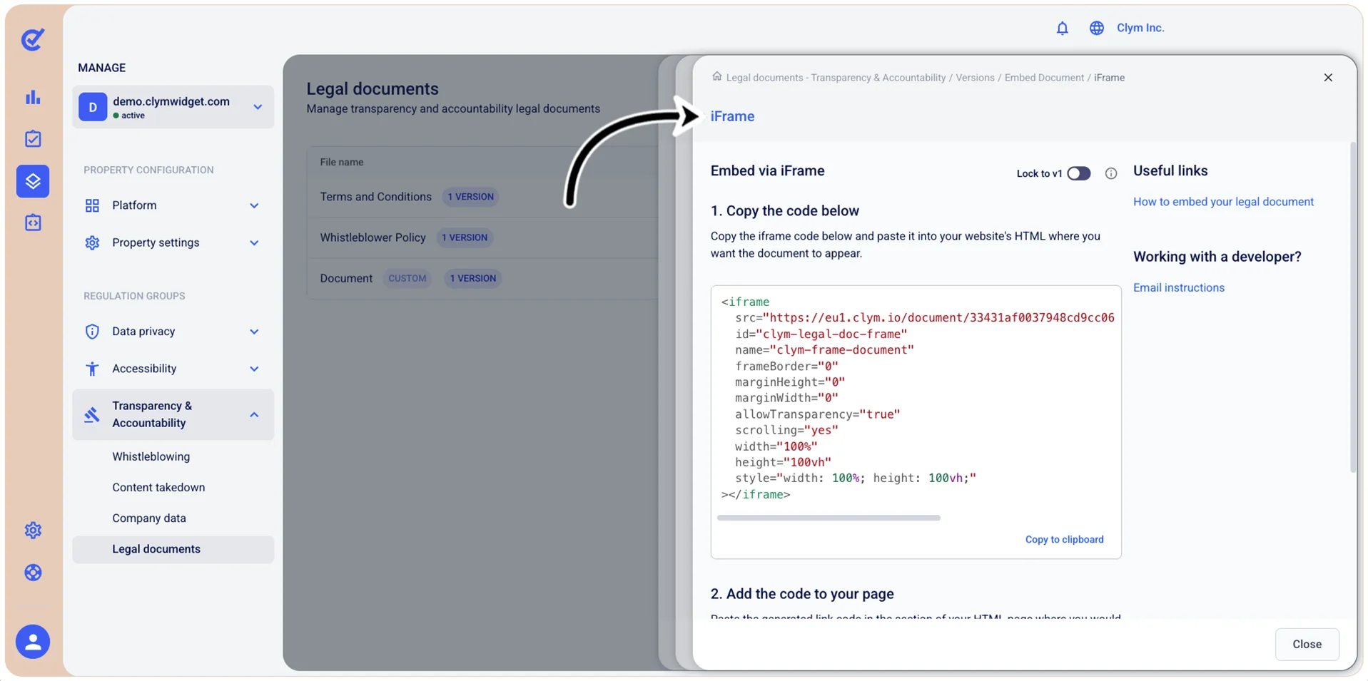 iFrame embed code