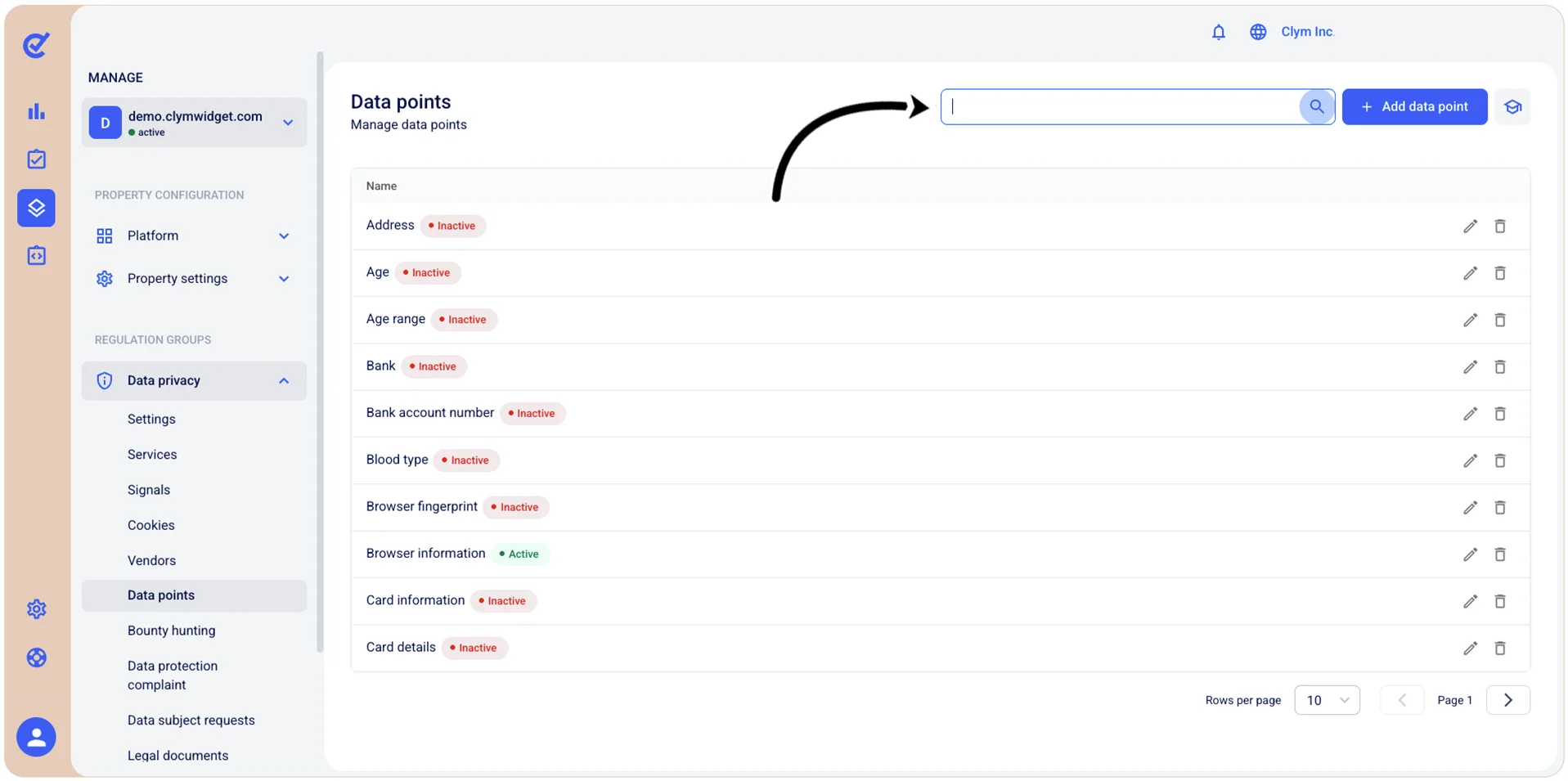 Search bar
