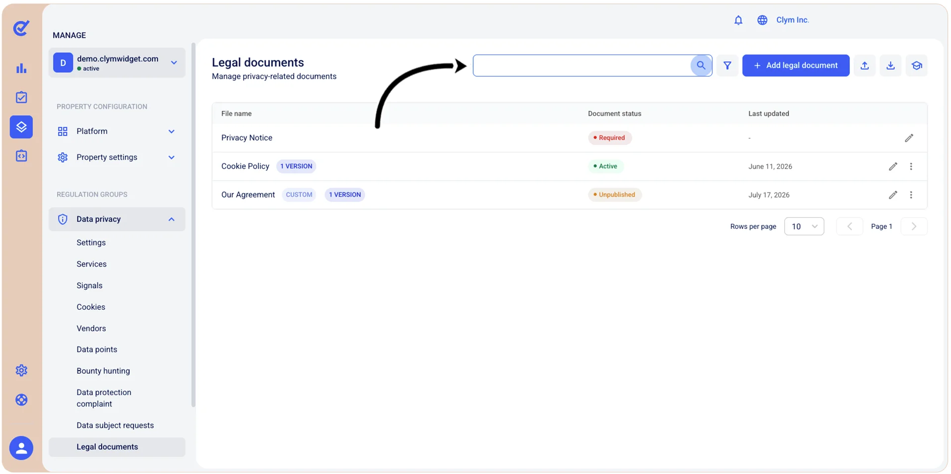 Search bar