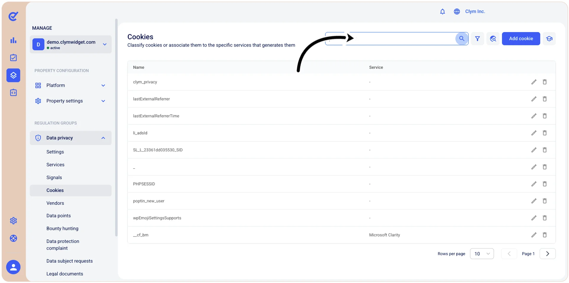 Search bar