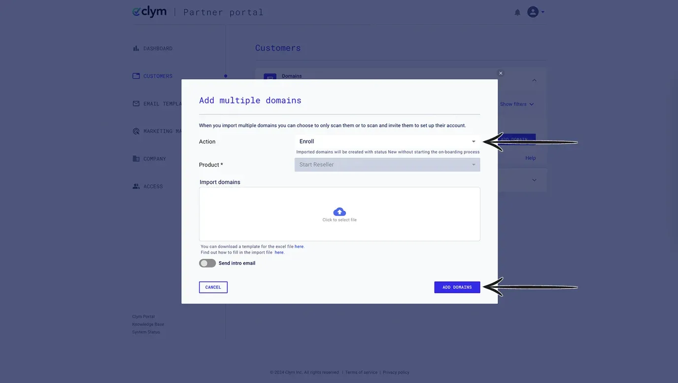 Provide data to Clym