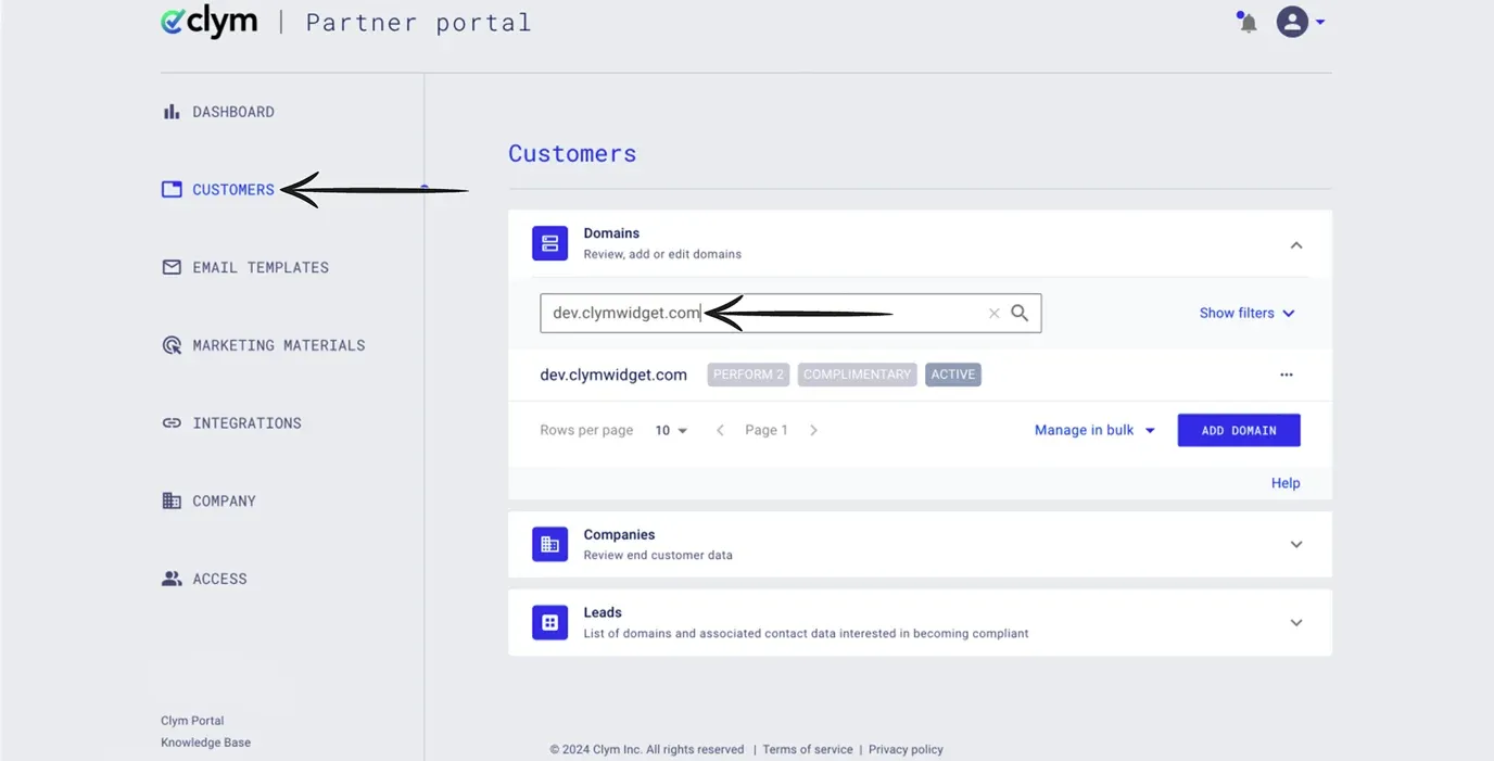Access Customers