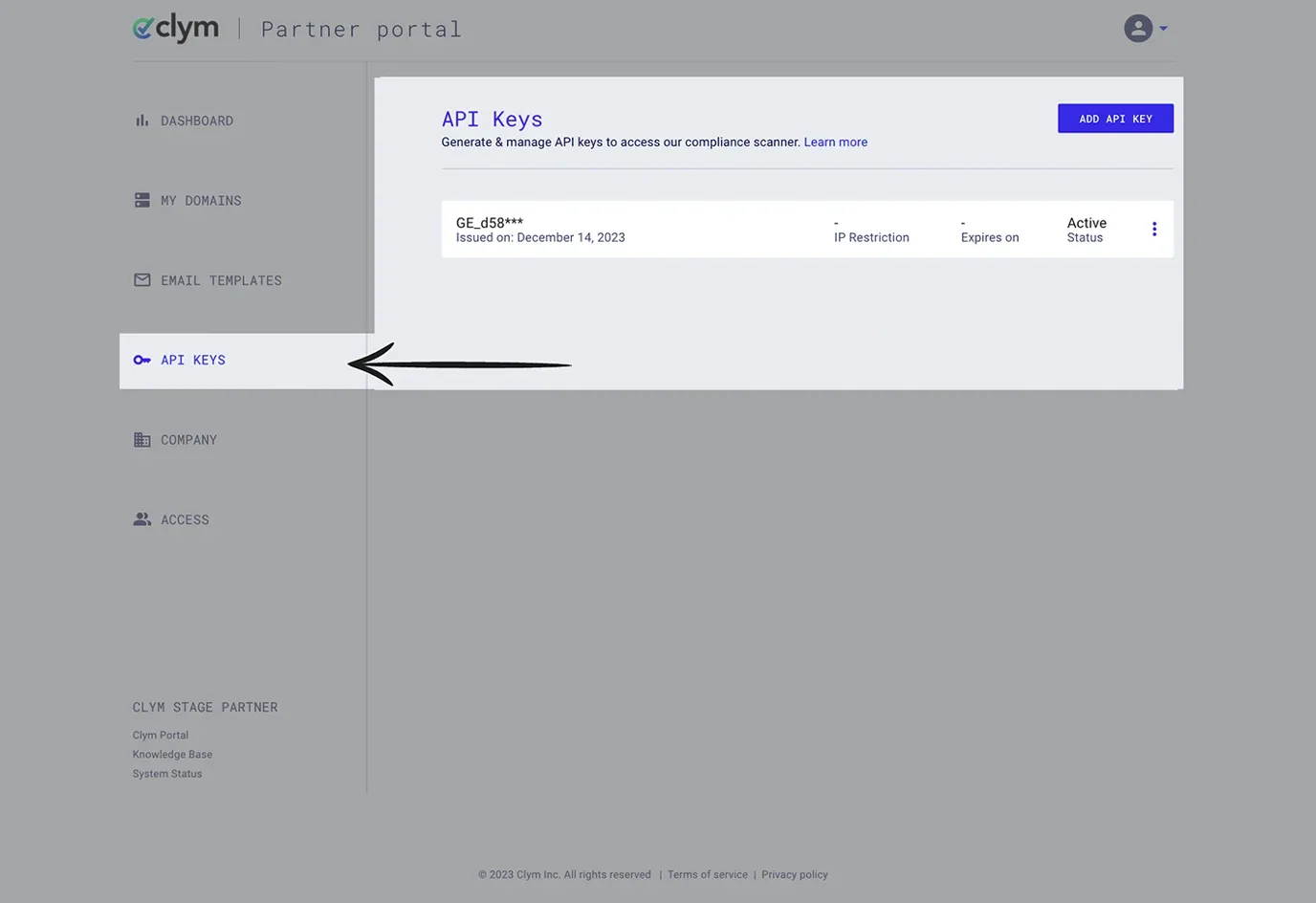 Access API Keys