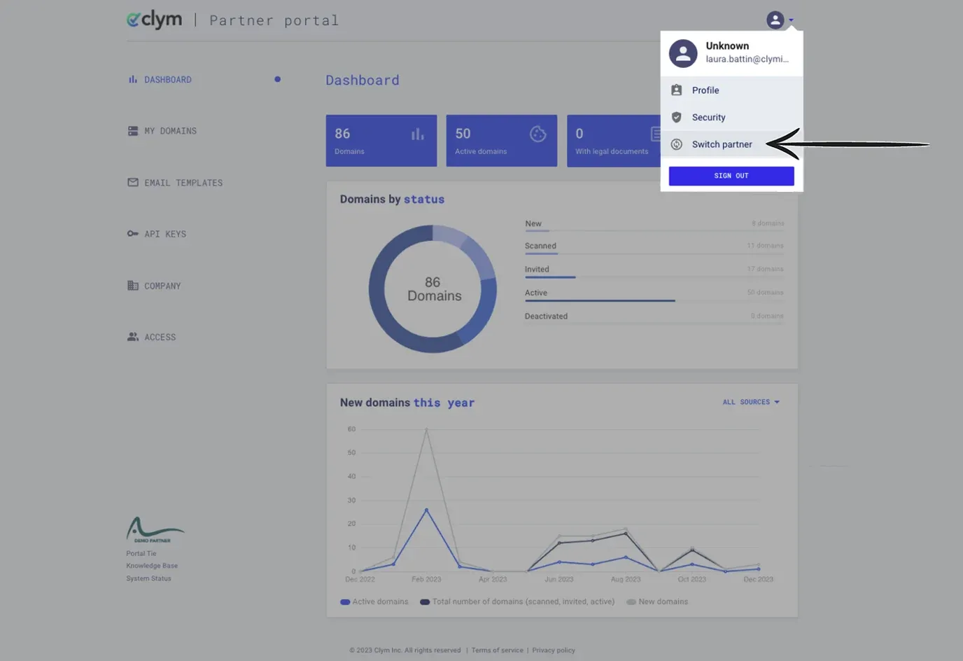 Switch account