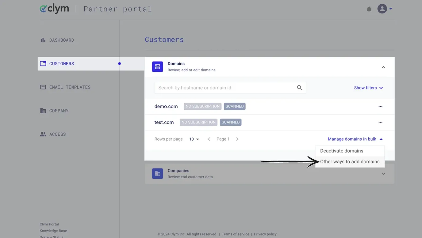 Access Customers